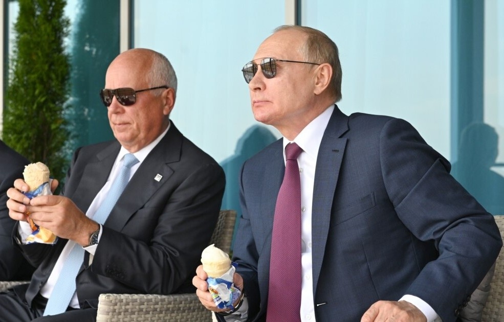 Сергей Чемезов и Владимир Путин
