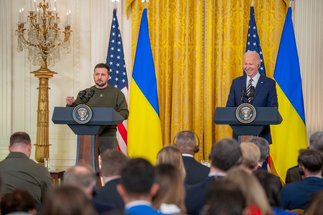 «Война прекратится, когда Путин выведет войска». Байден и Зеленский провели пресс-конференцию, США выделили Украине еще $1,85 млрд